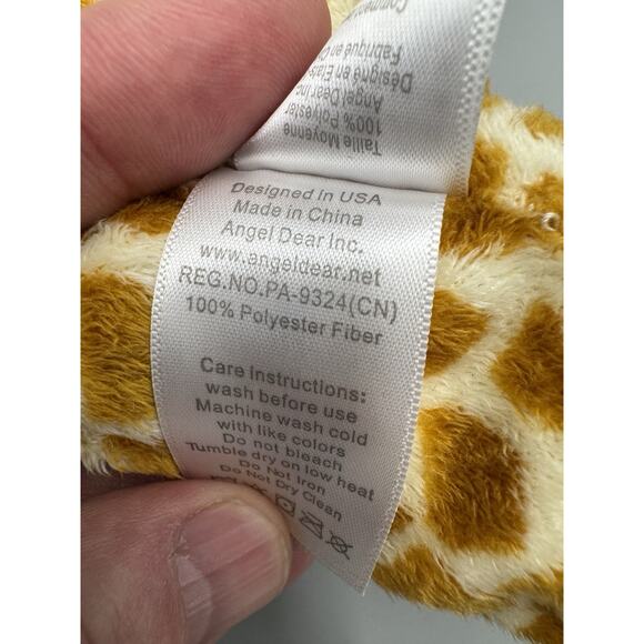 Angel Dear Sleeping Giraffe Lovey Security Blanket Personalized RIVES - Picture 8 of 9